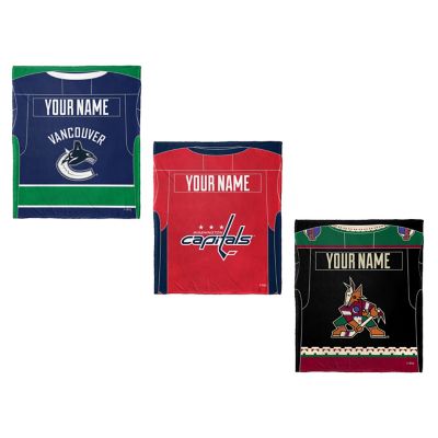 NHL Personalized Silk Touch Sherpa Throw Blanket Collection