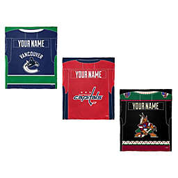 NHL Personalized Silk Touch Sherpa Throw Blanket Collection