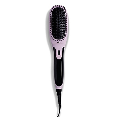Eva NYC Thermal Straightening Brush in Lavender. View a larger version of this product image.