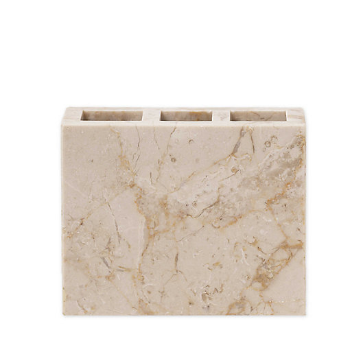 Alternate image 1 for Half Dome Marble Toothbrush Holder in Natural