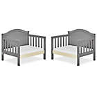Alternate image 2 for Dream On Me Portland 3-in-1 Convertible Toddler Bed in Steel Grey