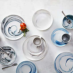 Artisanal Kitchen Supply® Coupe Marbleized 16-Piece Dinnerware Set in Black/White