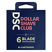 Dollar Shave Club 4-Count 6 Blade Razor Refill Cartridges