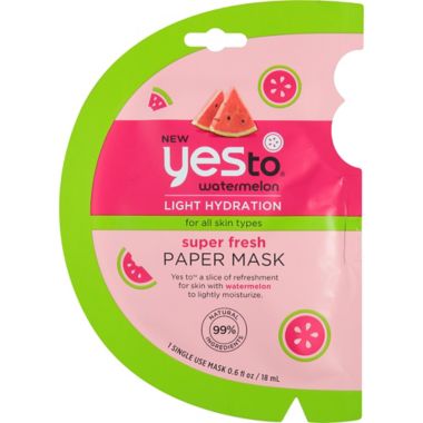 Yes to&trade; Watermelon Refreshing Paper Face Mask. View a larger version of this product image.