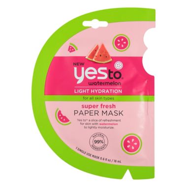 Yes to&trade; Watermelon Refreshing Paper Face Mask. View a larger version of this product image.