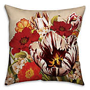 Floral Bouquet 16-Inch Square Throw Pillow