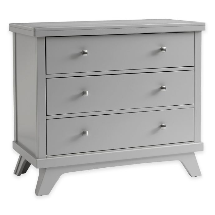 Sealy Bella 3 Drawer Mid Century Dresser In Grey Bed Bath Beyond