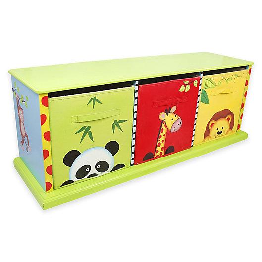 Alternate image 1 for Fantasy Fields by Teamson Kids Sunny Safari 3-Drawer Storage Cubby