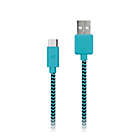 Alternate image 2 for MyTech 6-Foot Braided Nylon USB A to Type C Cables (Set of 3)