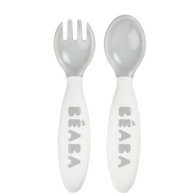 BEABA&reg; 10-Piece Self Feeding Toddler Cutlery in Breeze. View a larger version of this product image.