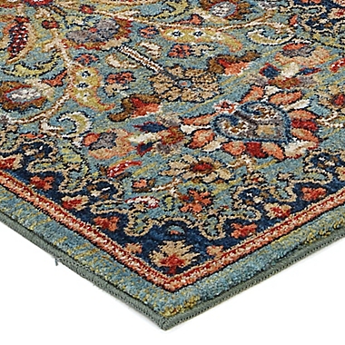Karastan Market Spice Tigris Area Rug in Aquamarine. View a larger version of this product image.