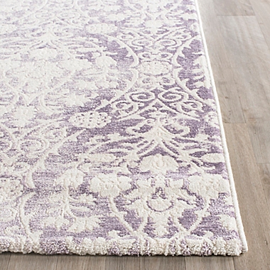 Safavieh Passion Adriana 6-Foot 7-Inch x 9-Foot 2-Inch Area Rug in Ivory/Lavender. View a larger version of this product image.