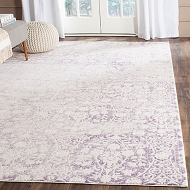 Safavieh Passion Adriana 8-Foto x 11-Foot Area Rug in Ivory/Lavender. View a larger version of this product image.