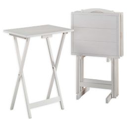 Libson Tray Tables in White (Set of 4)
