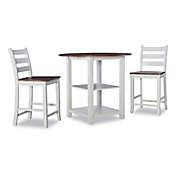 Valin 3-Piece Counter Dining Set in White