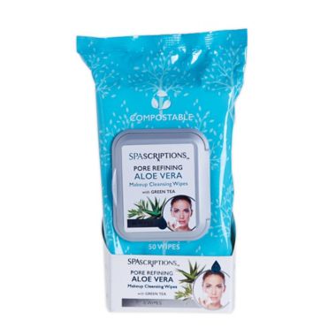 Global Beauty Care&reg; SPAscriptions 50-Count Pore Refining Aloe Vera Makeup Remover Wipes. View a larger version of this product image.