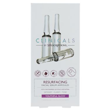 Clinicals by SpaScriptions&trade; .094 fl. oz. Resurfacing Facial Serum Ampoules (Set of 7). View a larger version of this product image.