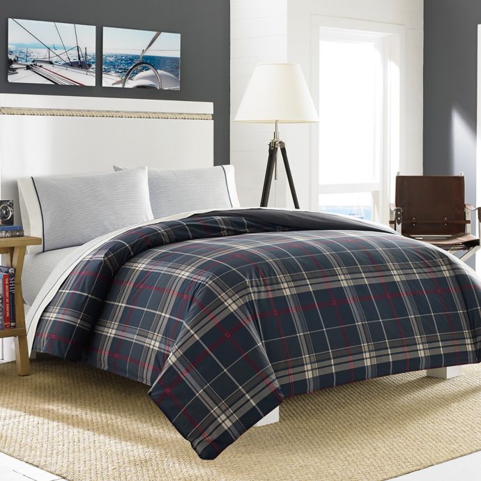 Nautica Booker Duvet Cover Set In Charcoal Bed Bath Beyond