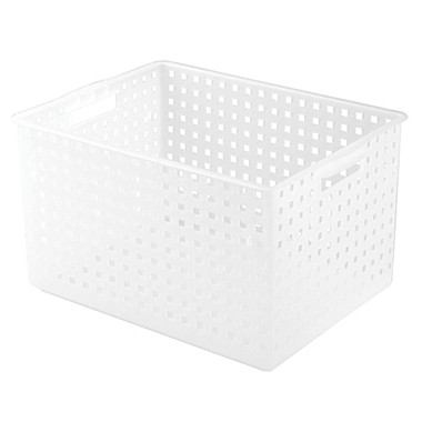 InteDesign&reg; Large Storage Basket in Frost. View a larger version of this product image.