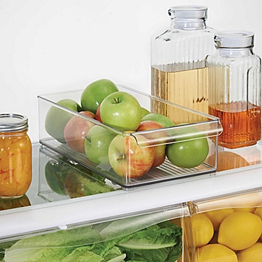 InterDesign&reg; Fridge Binz&trade; 8-Inch x 15-Inch Stackable Refrigerator Bin. View a larger version of this product image.