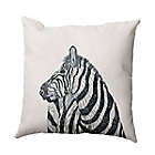 Alternate image 0 for E by Design La Cebra Animal Print Square Throw Pillow in Ivory
