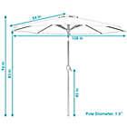 Alternate image 2 for Sunnydaze 9 ft Aluminum Outdoor Patio Umbrella