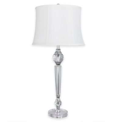 chrome crystal table lamp