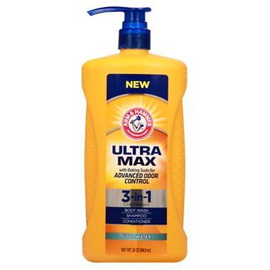 Minister volwassen val Arm & Hammer 32. oz. 3-in-1 Ultra Max Shampoo, Conditioner, and Body Wash in  Cool Water | Bed Bath & Beyond