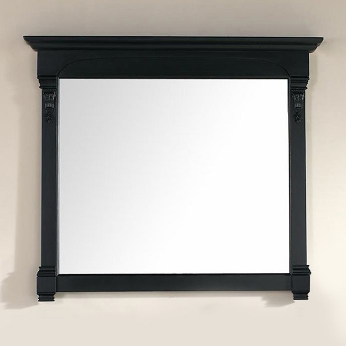 James Martin Furniture Brookfield 47.25Inch Mirror in Antique Black