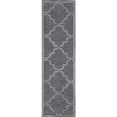 Artistic Weavers Central Park Abbey 2&#39;3 x 10&#39; Handcrafted Runner in Charcoal Grey. View a larger version of this product image.