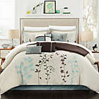 Alternate image 1 for Chic Home Brooke 12-Piece King Comforter Set in Beige