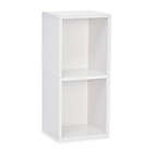 Alternate image 0 for Way Basics Tool-Free Assembly zBoard paperboard 2-Cube Narrow Slim Bookcase in White