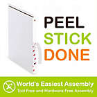 Alternate image 5 for Way Basics Tool-Free Assembly zBoard paperboard 2-Cube Narrow Slim Bookcase in White