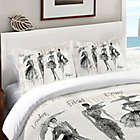 Alternate image 0 for Laural Home Fashion Sketchbook Standard Pillow Sham in Black