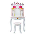 Alternate image 2 for Fantasy Fields by Teamson Kids Dreamland Castle Toy Vanity Set in White/Pink