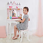 Alternate image 3 for Fantasy Fields by Teamson Kids Dreamland Castle Toy Vanity Set in White/Pink