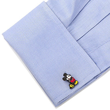 Disney&reg; Black-Plated Classic Mickey Mouse Cufflinks. View a larger version of this product image.