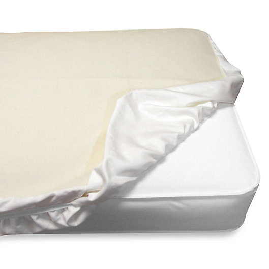 Alternate image 1 for Naturepedic® Organic Waterproof Fitted Crib Pad Cover