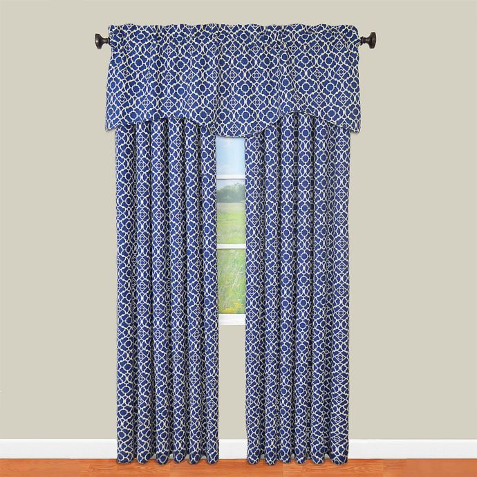 Waverly Lovely Lattice Window Curtain Panel And Valance Bed
