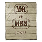 Alternate image 0 for Mr. and Mrs. Throw Blanket in Brown/Beige