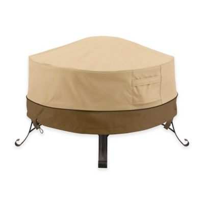Classic Accessories Terrazzo Fire Pit Cover In Sand Bed Bath Beyond