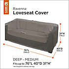 Alternate image 1 for Classic Accessories&reg; Ravenna Medium Loveseat Outdoor Furniture Cover in Taupe
