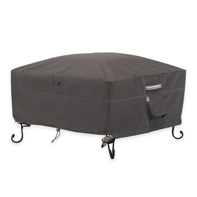 Classic Accessories Ravenna Square Outdoor Firepit Cover Bed