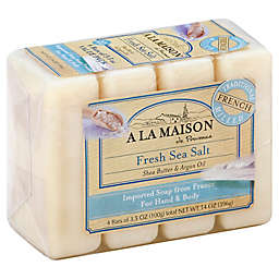 A La Maison de Provence 4-Pack 3.5 oz. Fresh Sea Salt Bar Soaps for Hand & Body