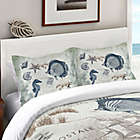 Alternate image 1 for Laural Home&reg; Seaside Postcard Queen Comforter in Blue