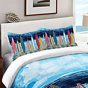 Laural Home&reg; Surfboards Standard Pillow Sham in Blue
