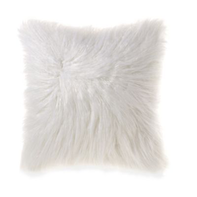 flokati faux fur pillow