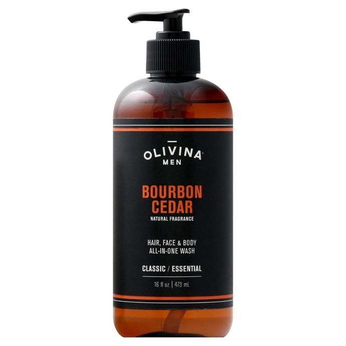 Olivina® 16 Oz Men All In One Body Wash In Bourbon Cedar Bed Bath 