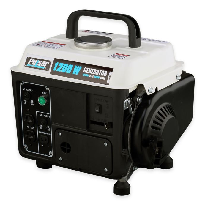 Pulsar 1200 Peak Watt Portable Two-Cycle Gasoline Generator | Bed Bath