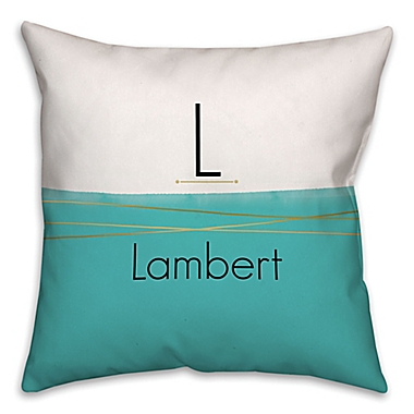 Watercolor 18-Inch Square Throw Pillow in Blue/White. View a larger version of this product image.
